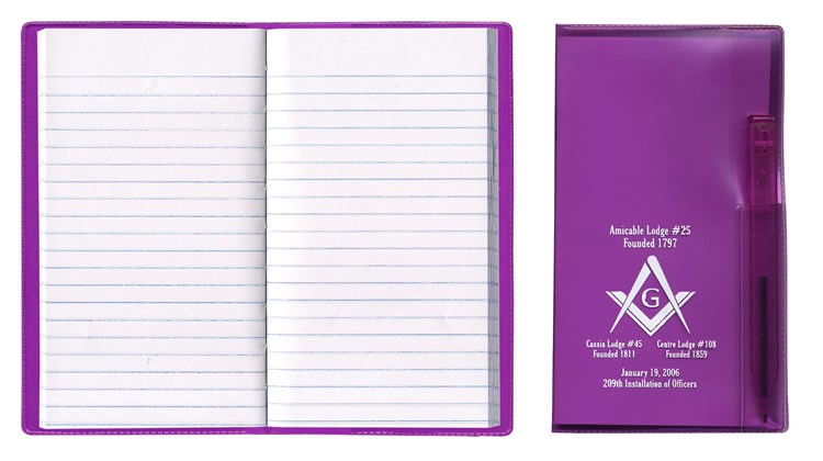 Translucent Vinyl Cover Tally Book with Flat Pen 1