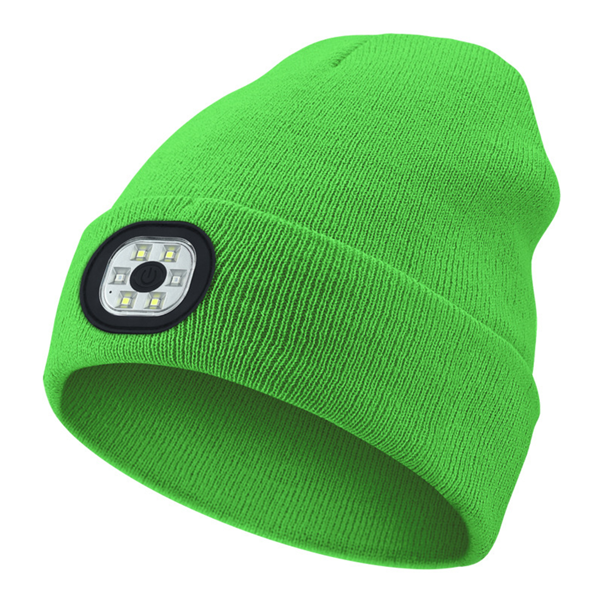 Acrylic Knit Beanie With Rechargeable LED Light 7.87" x 8.6" x 2" 2