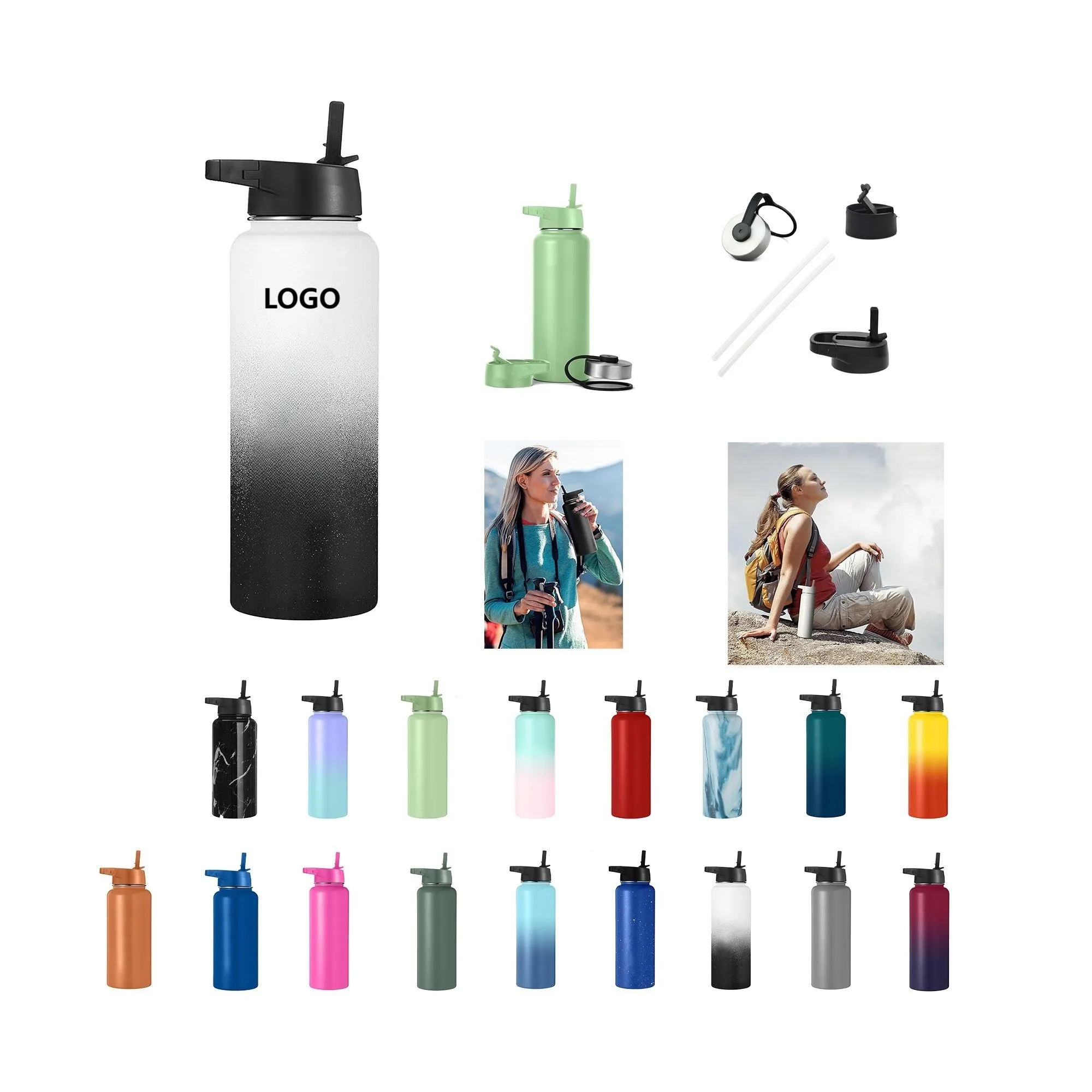 Camping and Hiking Water Bottles, custom water bottle with logo imprint 22