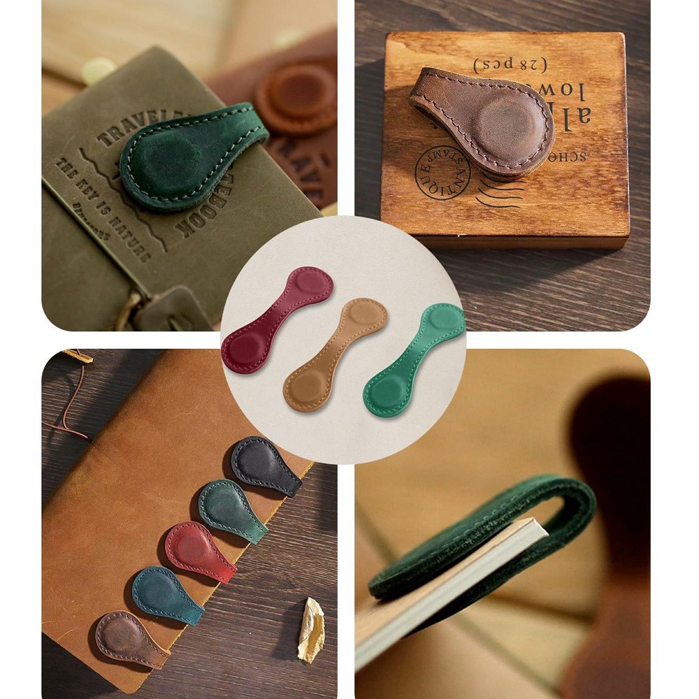 Magnetic Leather Bookmark 1