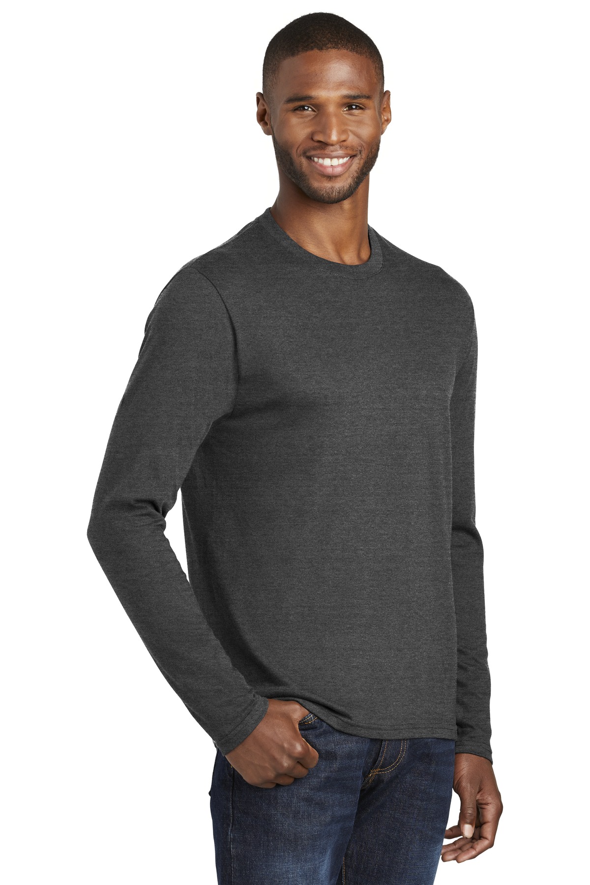 Port & Co Long Sleeve Fan Favorite Blend Tee. PC455LS 20
