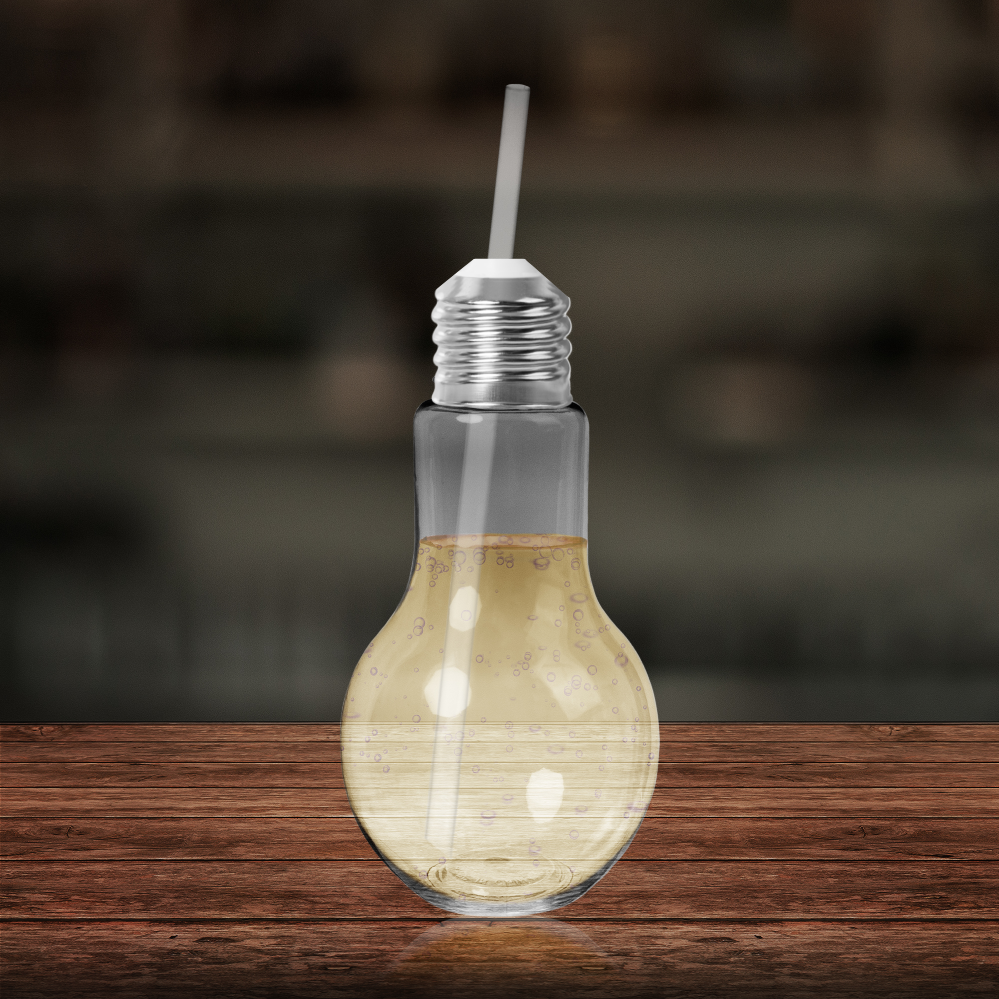 16oz Light Bulb Cup with Straw 6