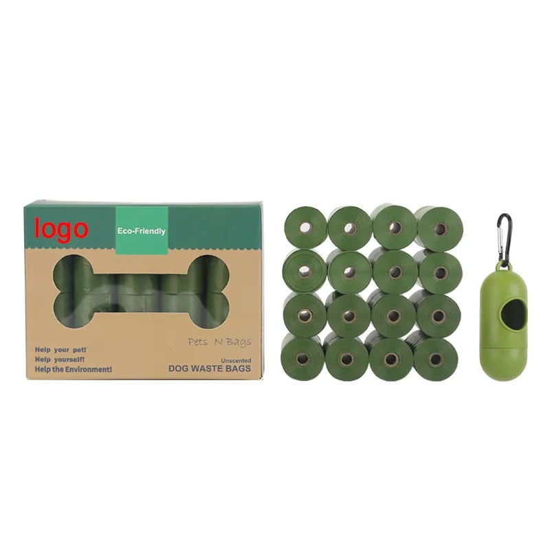 16 Pack Eco-Friendly Biodegradable Pet Waste Bags 2