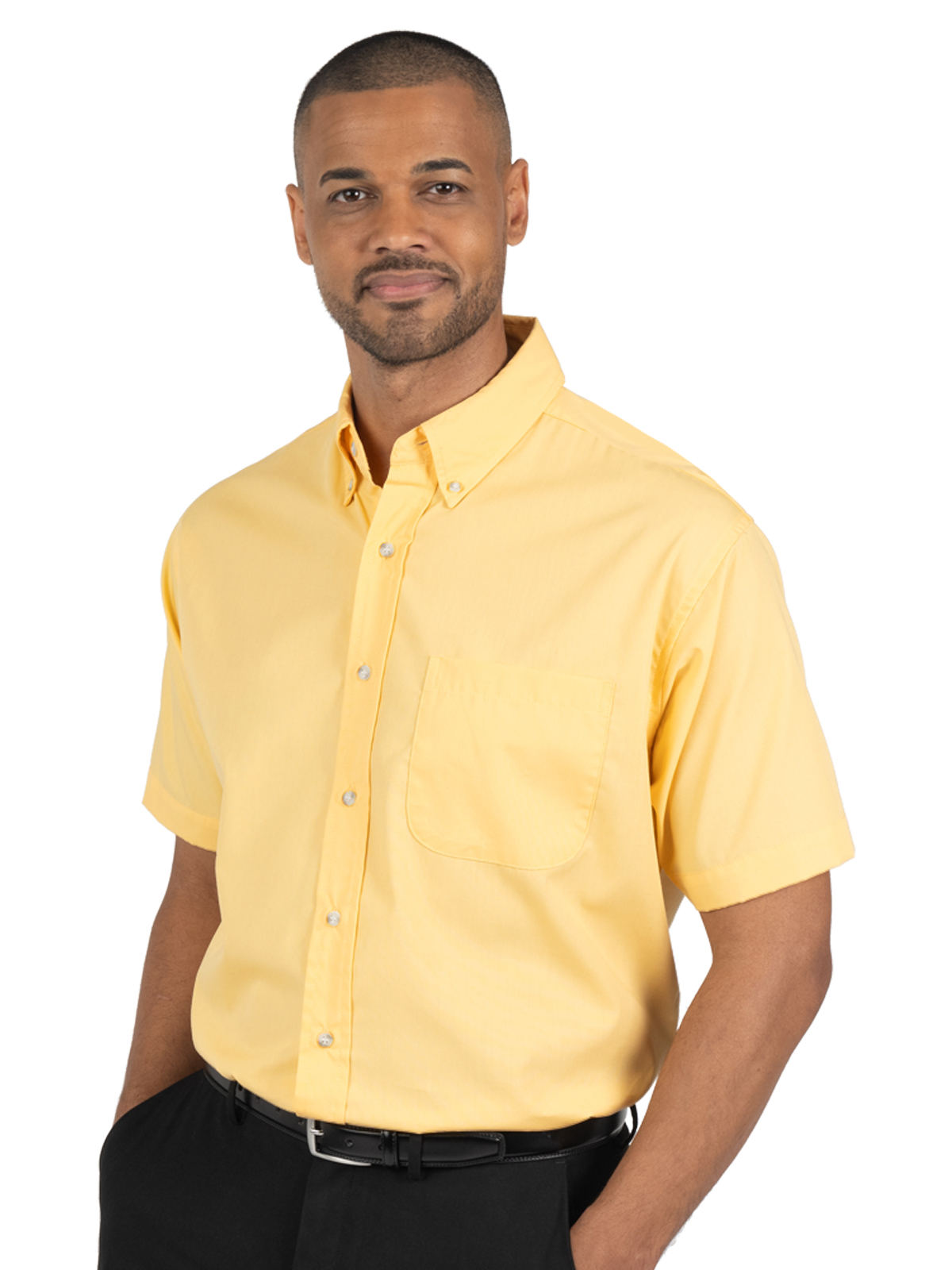 Blue Generation - Men's 1-Pocket Short Sleeve Superblend Poplin Shirt 25