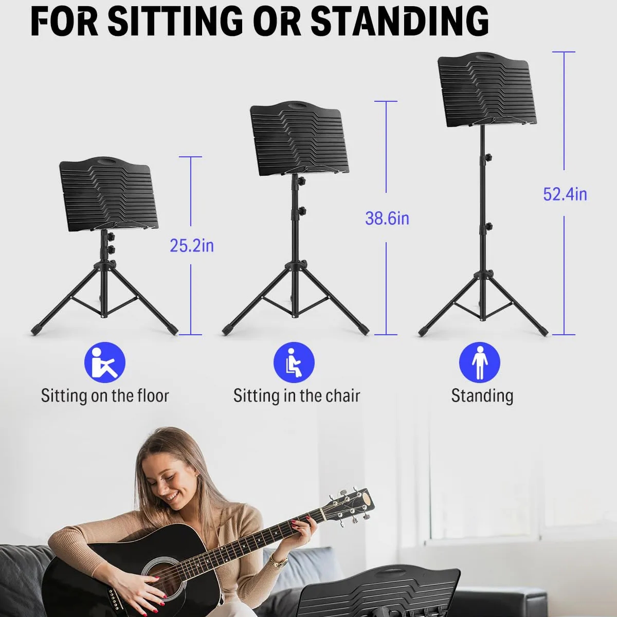 Donner Sheet Music Stand with Light 3