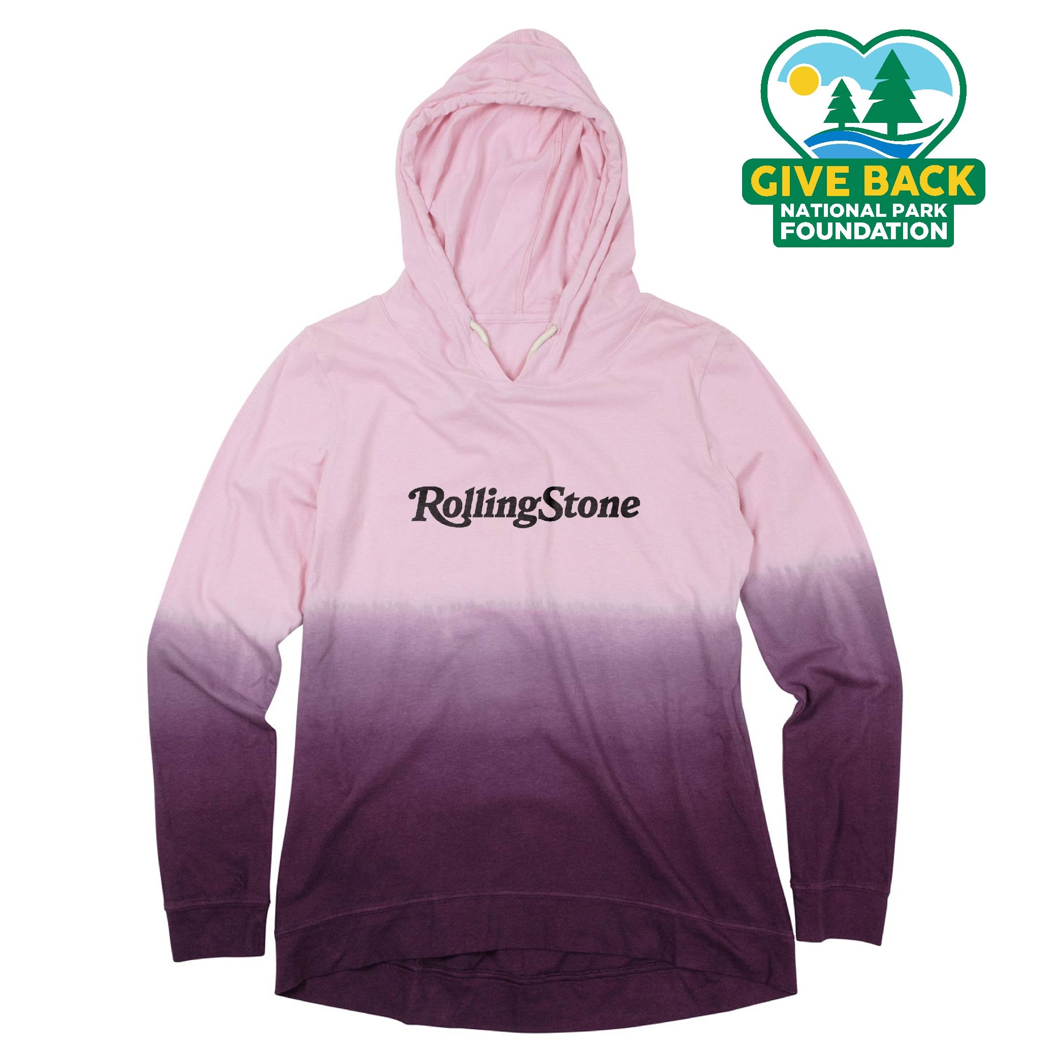 ACE Ladies Ombre Long Sleeve Hooded T-shirt 6