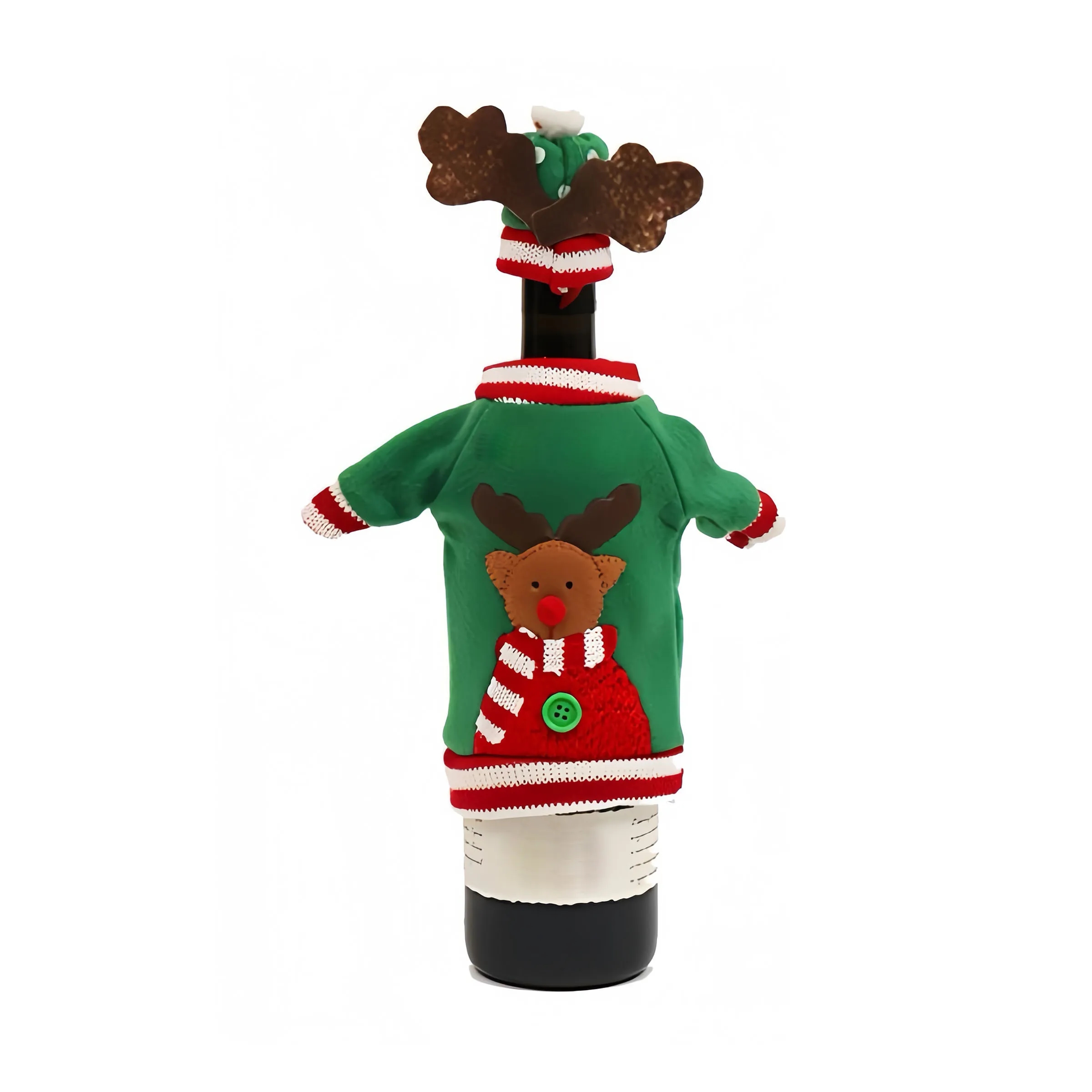 Polyester Christmas Decorative Wine Bottle Cover 6