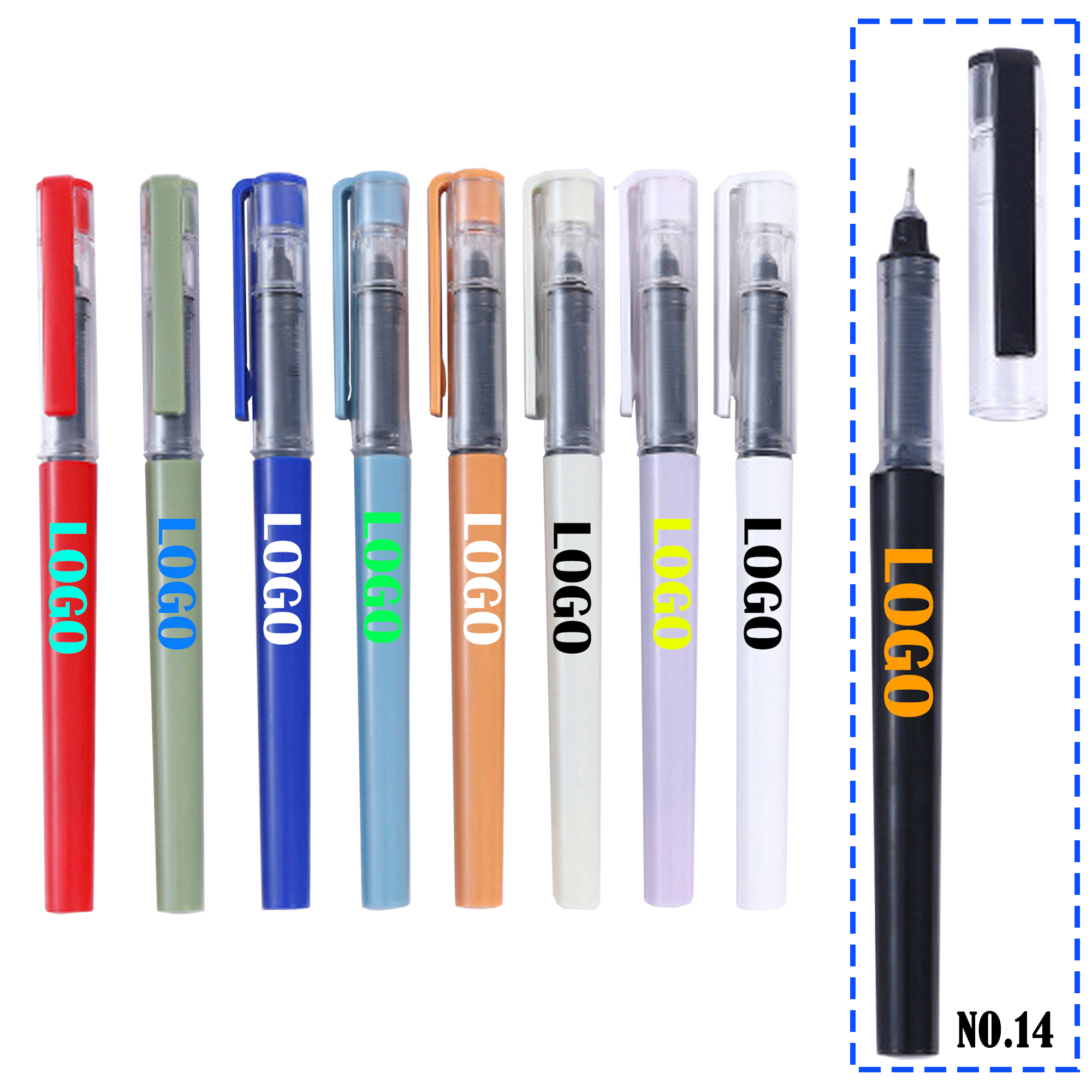 Colored Barrel Direct Liquid Gel Pens 1