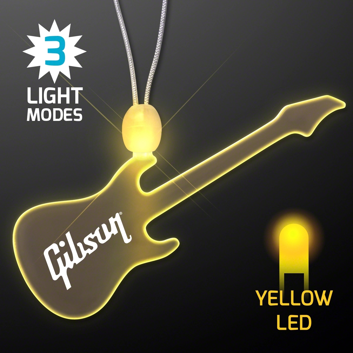 LED Acrylic Guitar Necklace 7