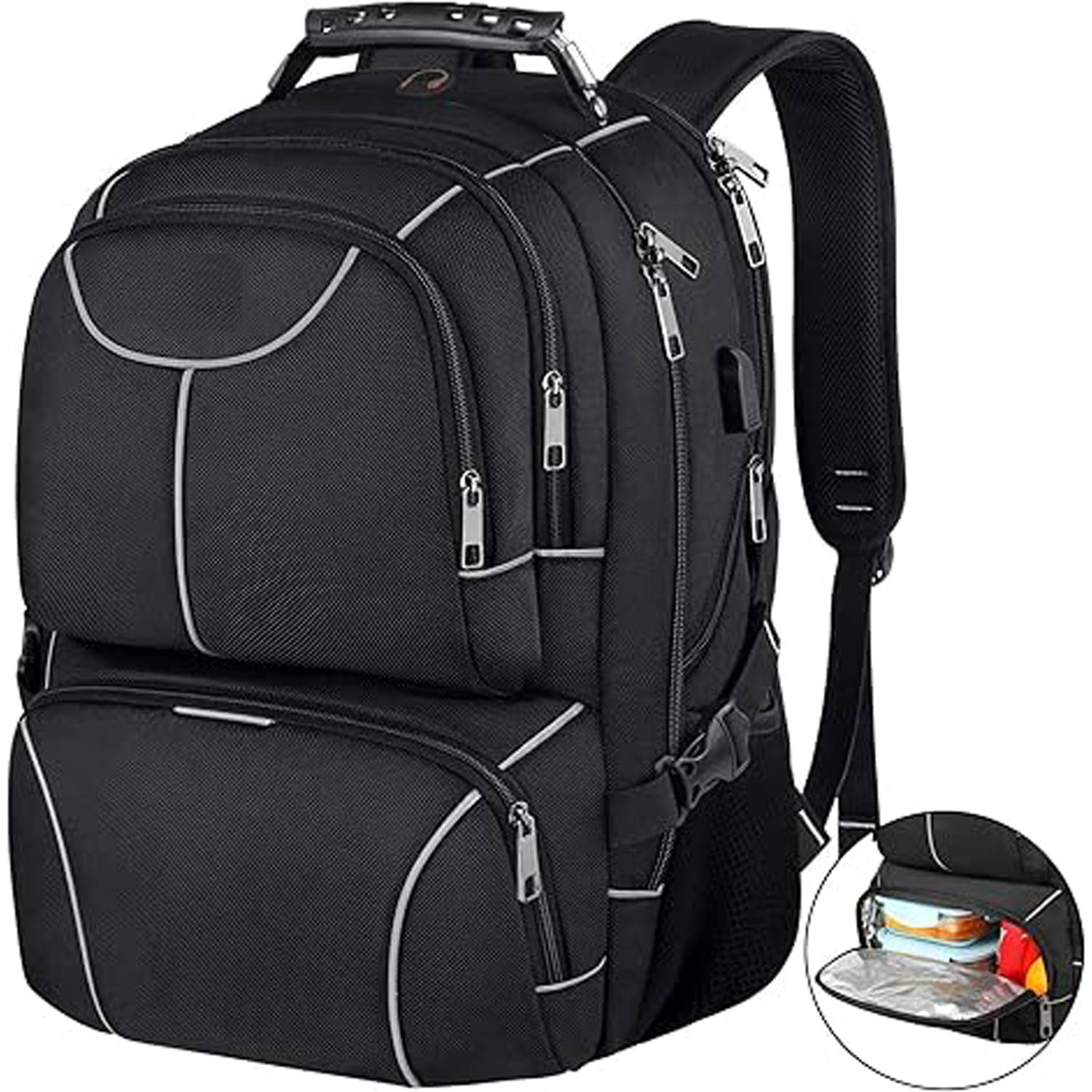 17L Insulated Laptop Backpack w/ Built-in Lunch Cooler 10