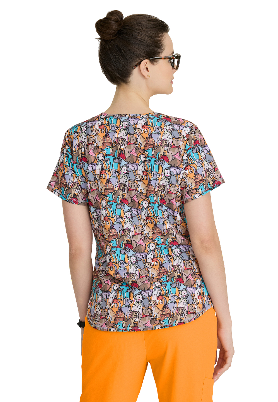 Skechers - Women's Three-Pocket V-Neck Reliance Print Scrub Top 29