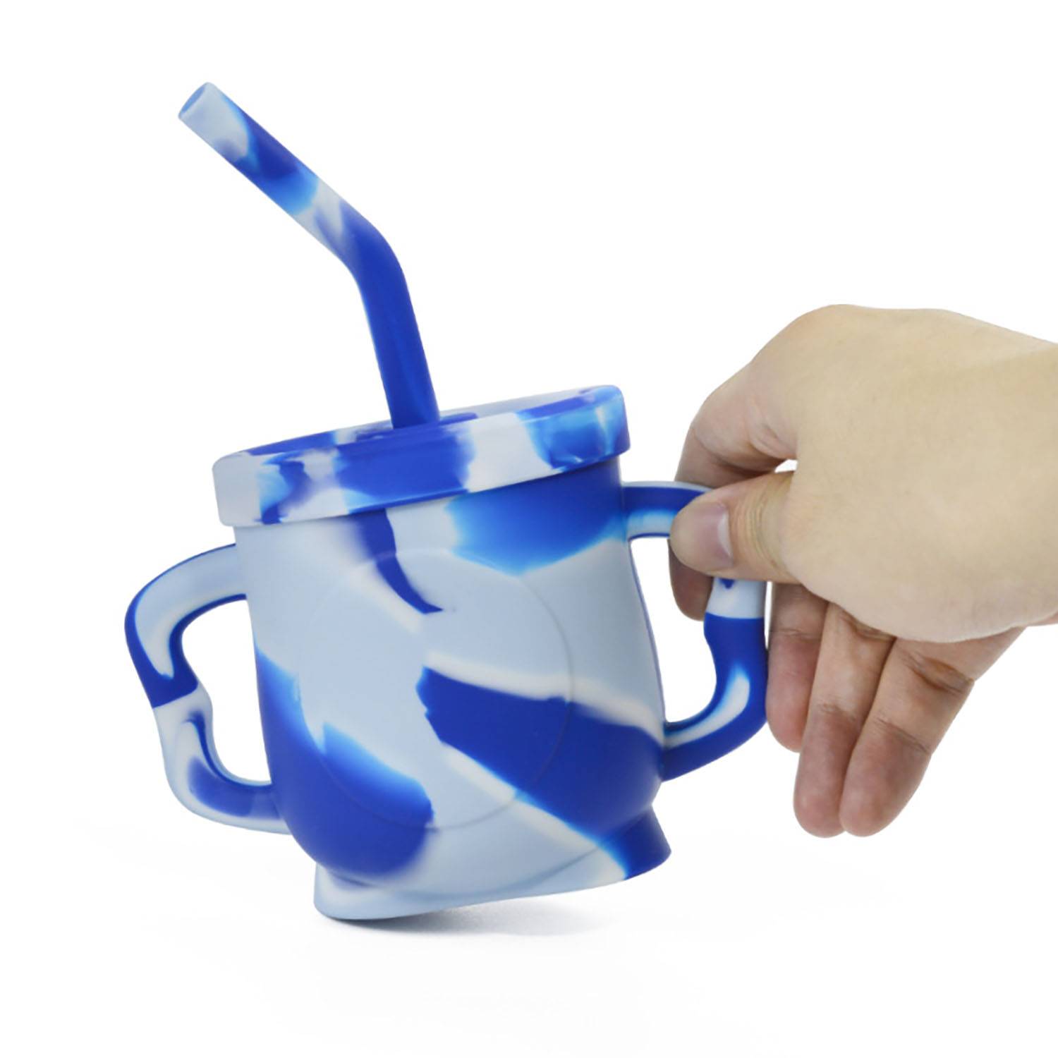 Children's Silicone Drinking Cup with Dust-proof Lid 3