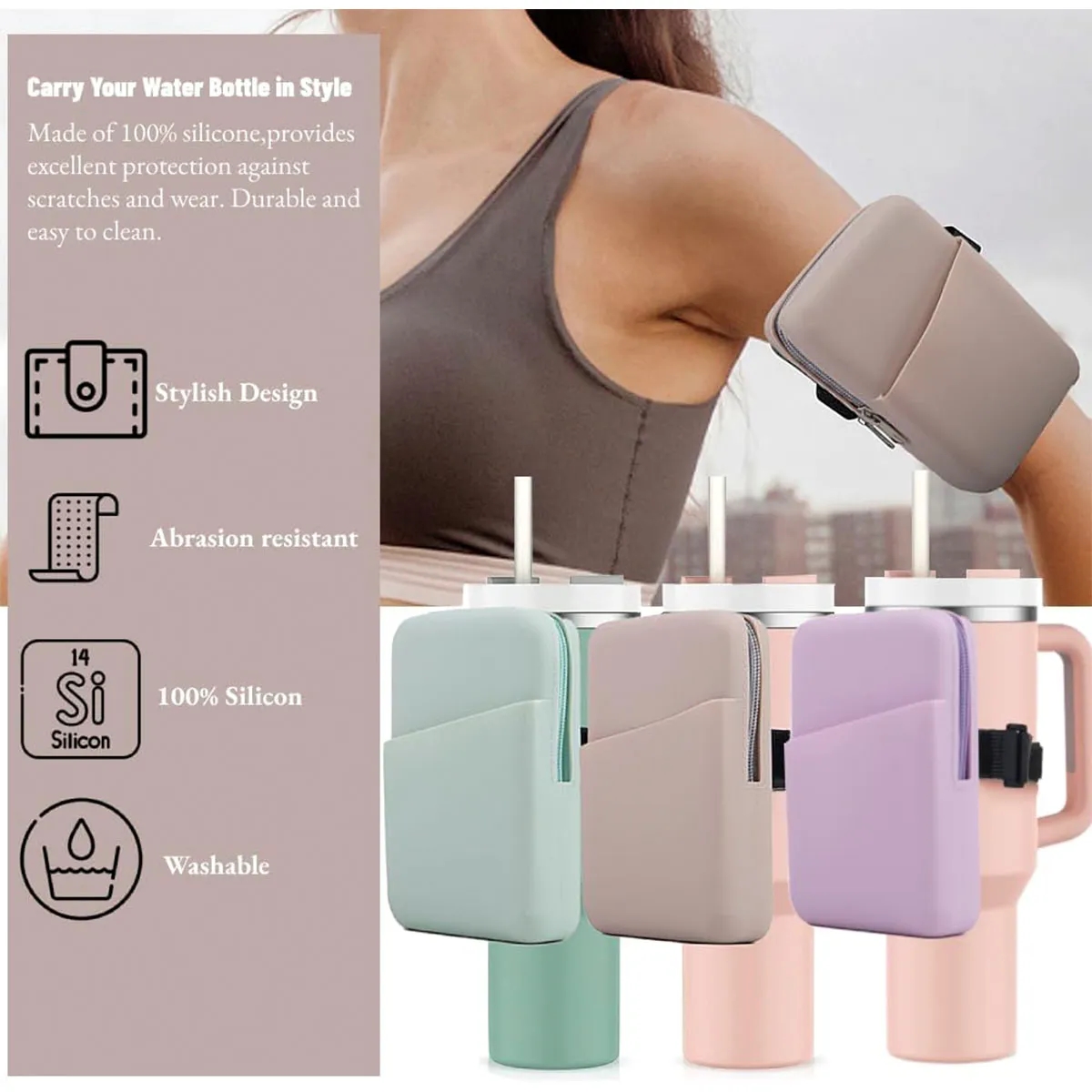 Silicone Water Bottle Pouch 7