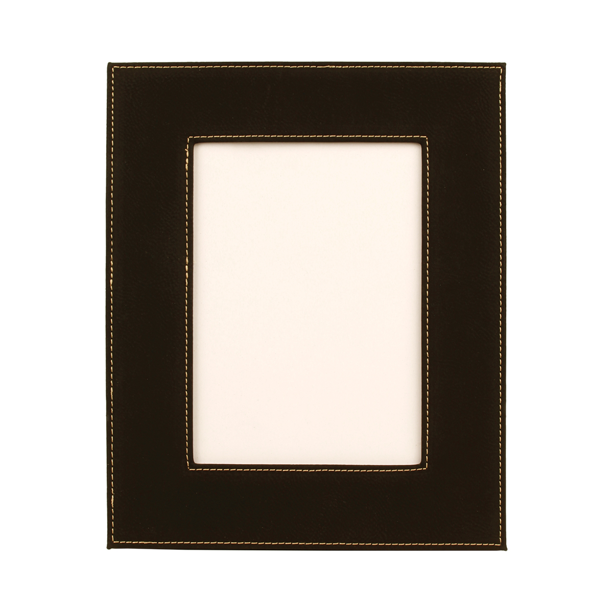 5" x 7" Black & Gold Leatherette Photo Frame 3