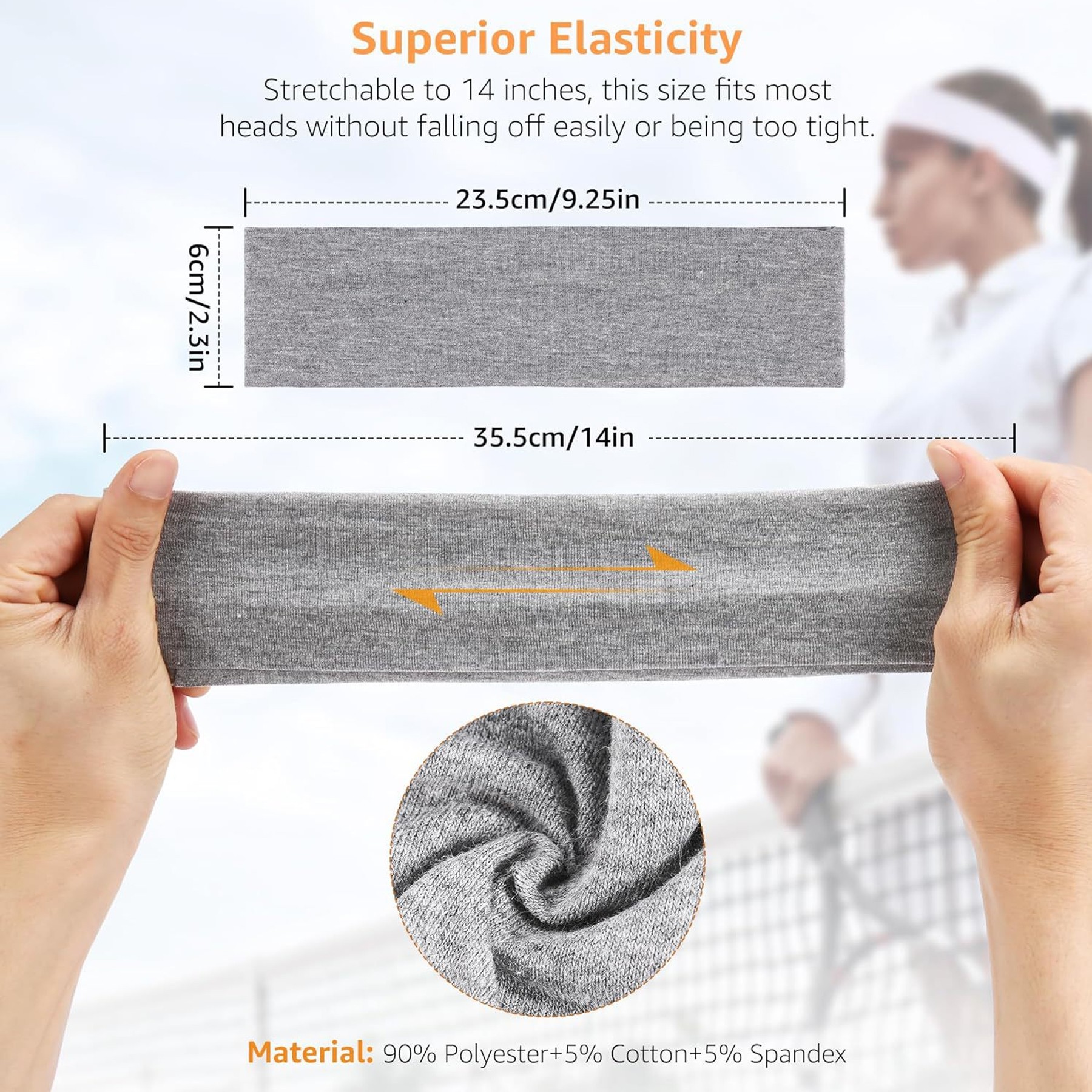 Solid Color Stretchy Headbands 19