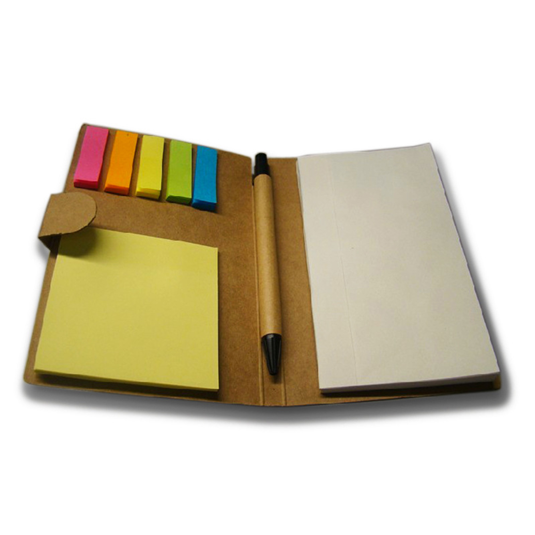 Notebook With Sticky Notes and Pen 1