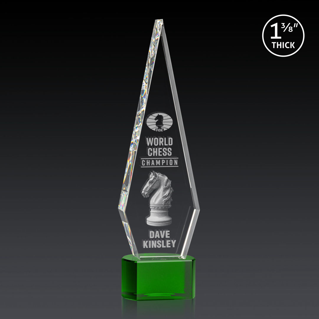 Springfield 3D Award on Paragon Base - Green 5