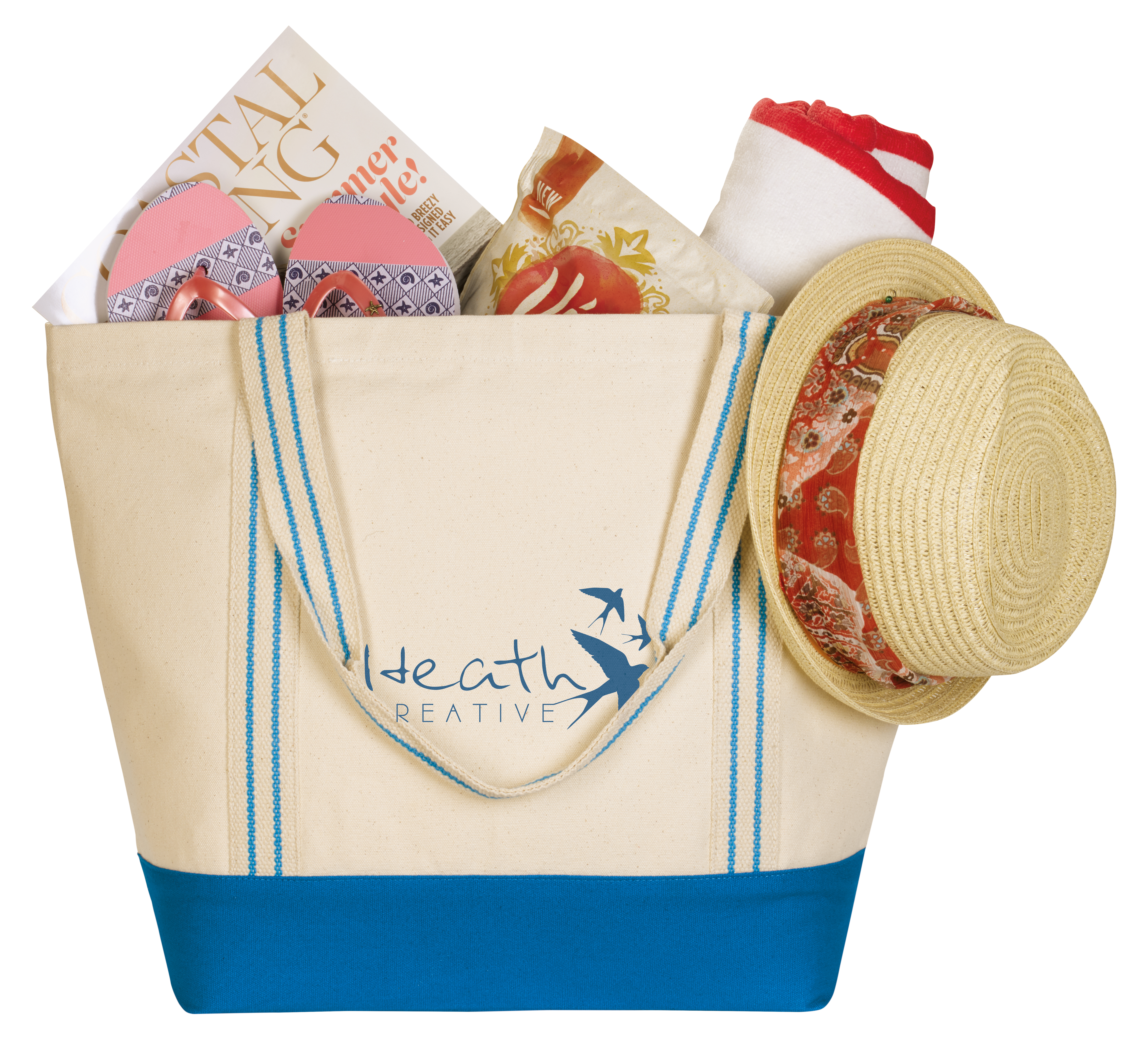 Good Value™ Cotton Travel Tote, custom tote bag with logo imprint 16