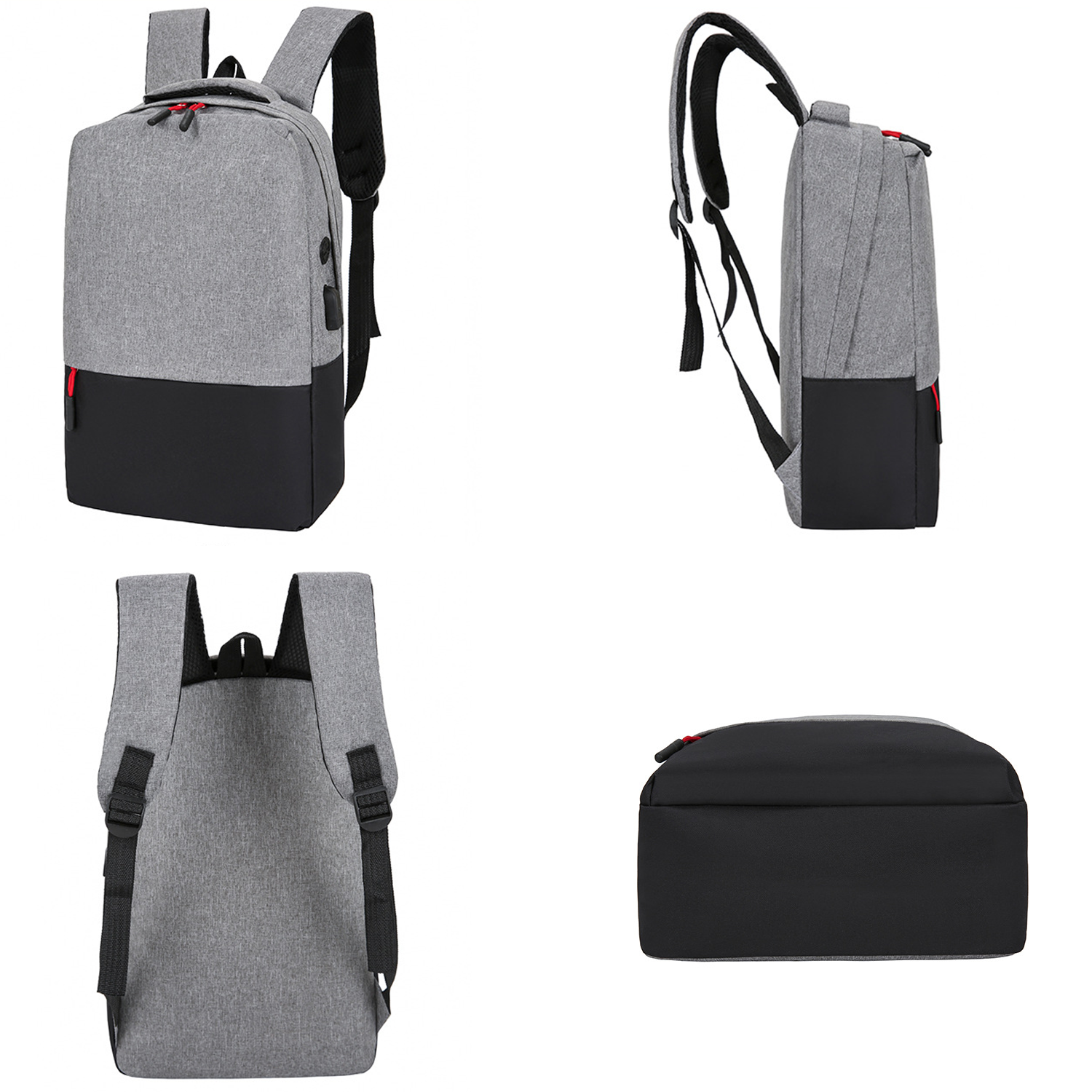 3pcs Nylon Large Capacity Laptop Backpack Set 11