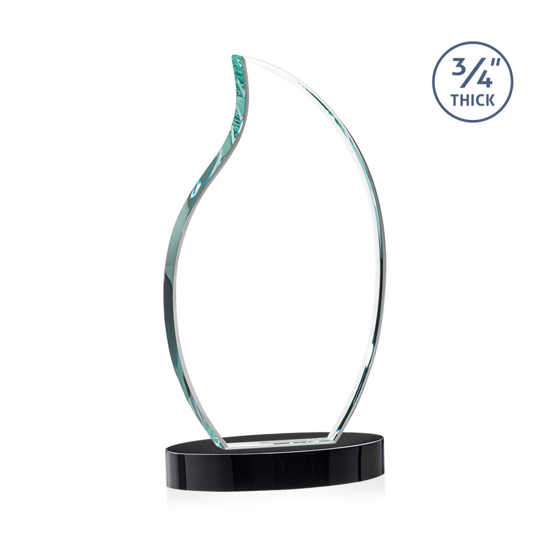 Croydon Flame Award on Alberton Base - Black 2