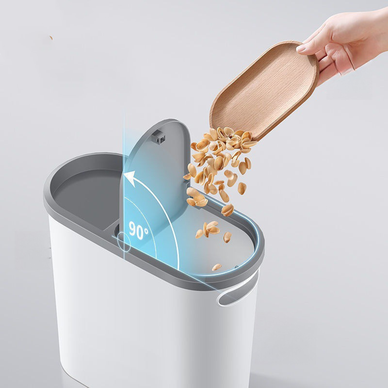 Bathroom Trash Can w/ Lid 3