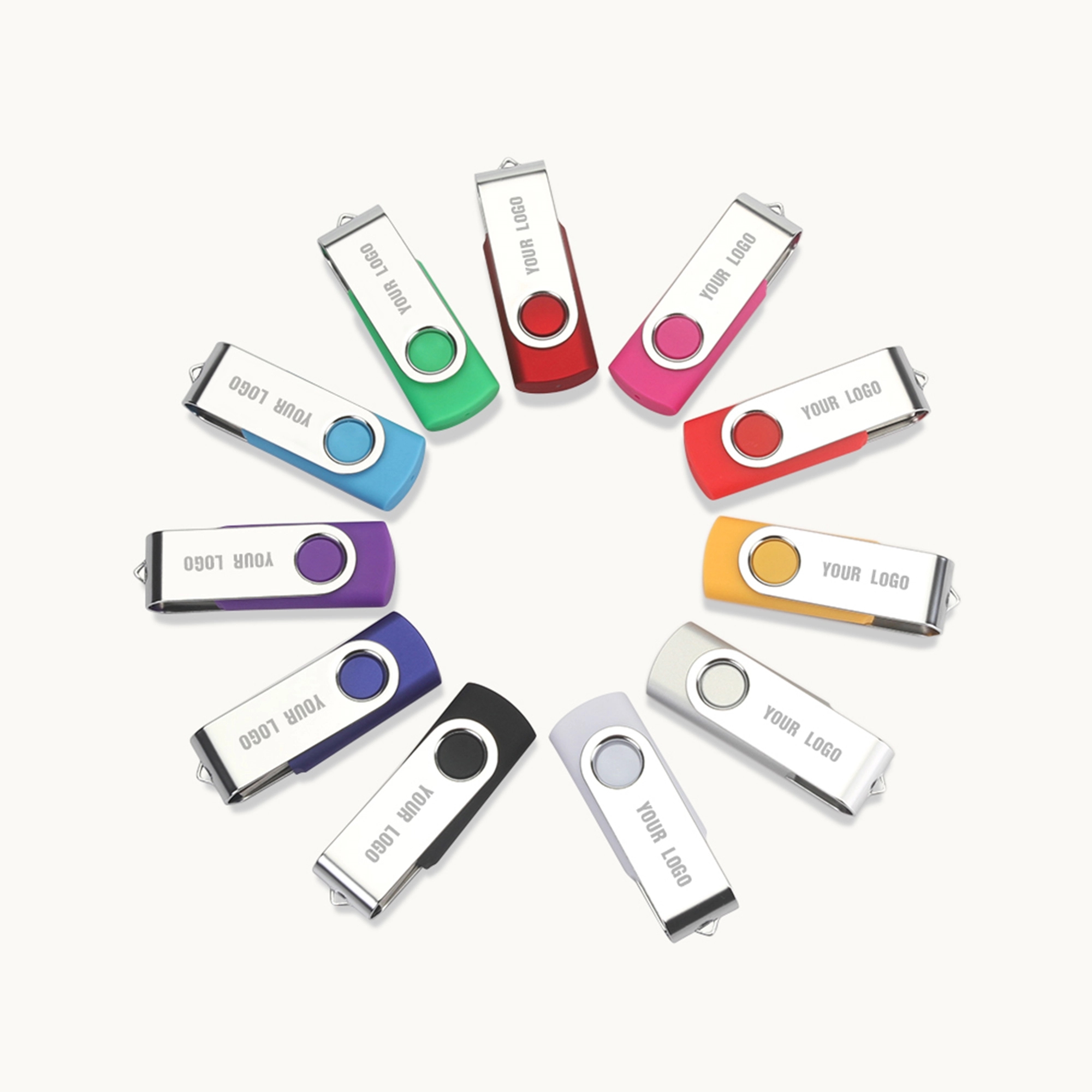 Swivel USB Flash Drive 1GB 3