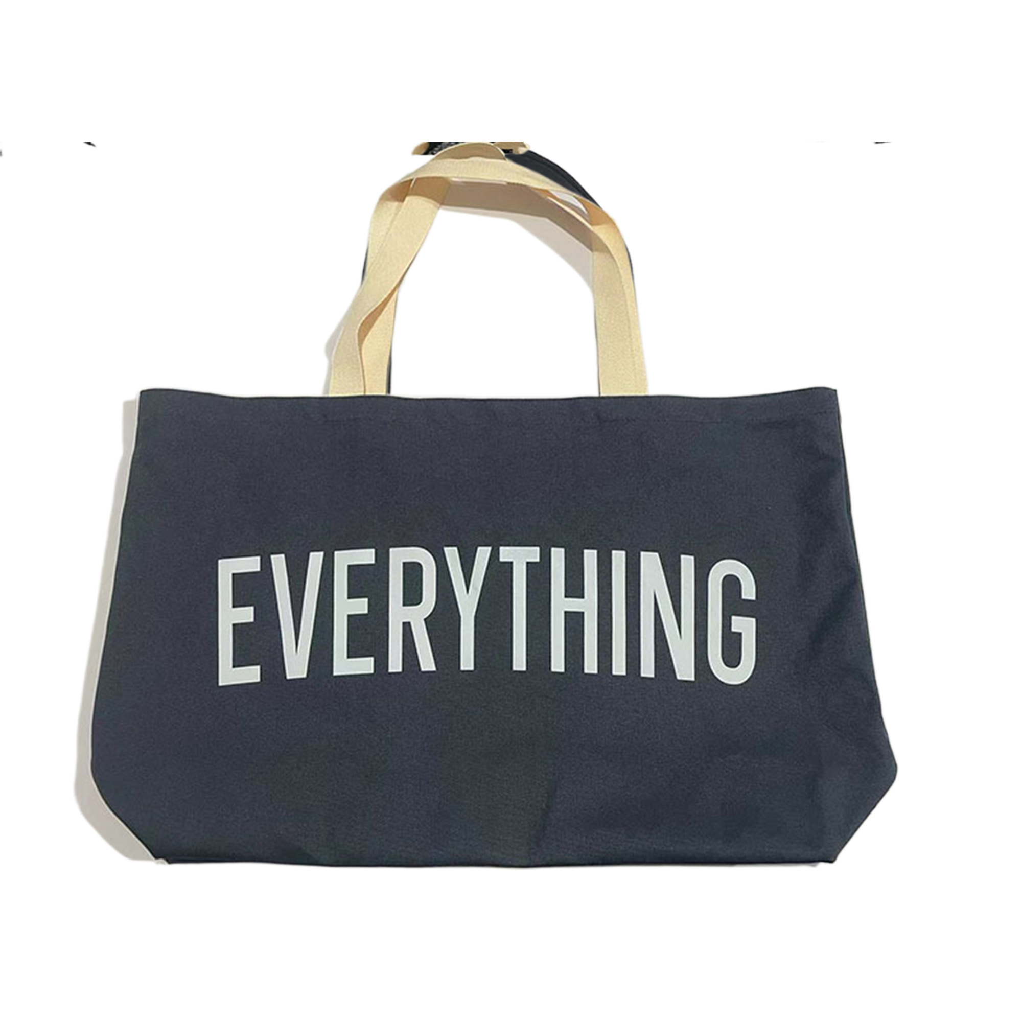 MOQ50 Large Canvas Tote Shopping Handbag, custom tote bag with logo imprint 3