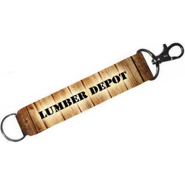 Full Color Deluxe Neoprene Wristband with 26mm Key Ring and Lobster Clip 2