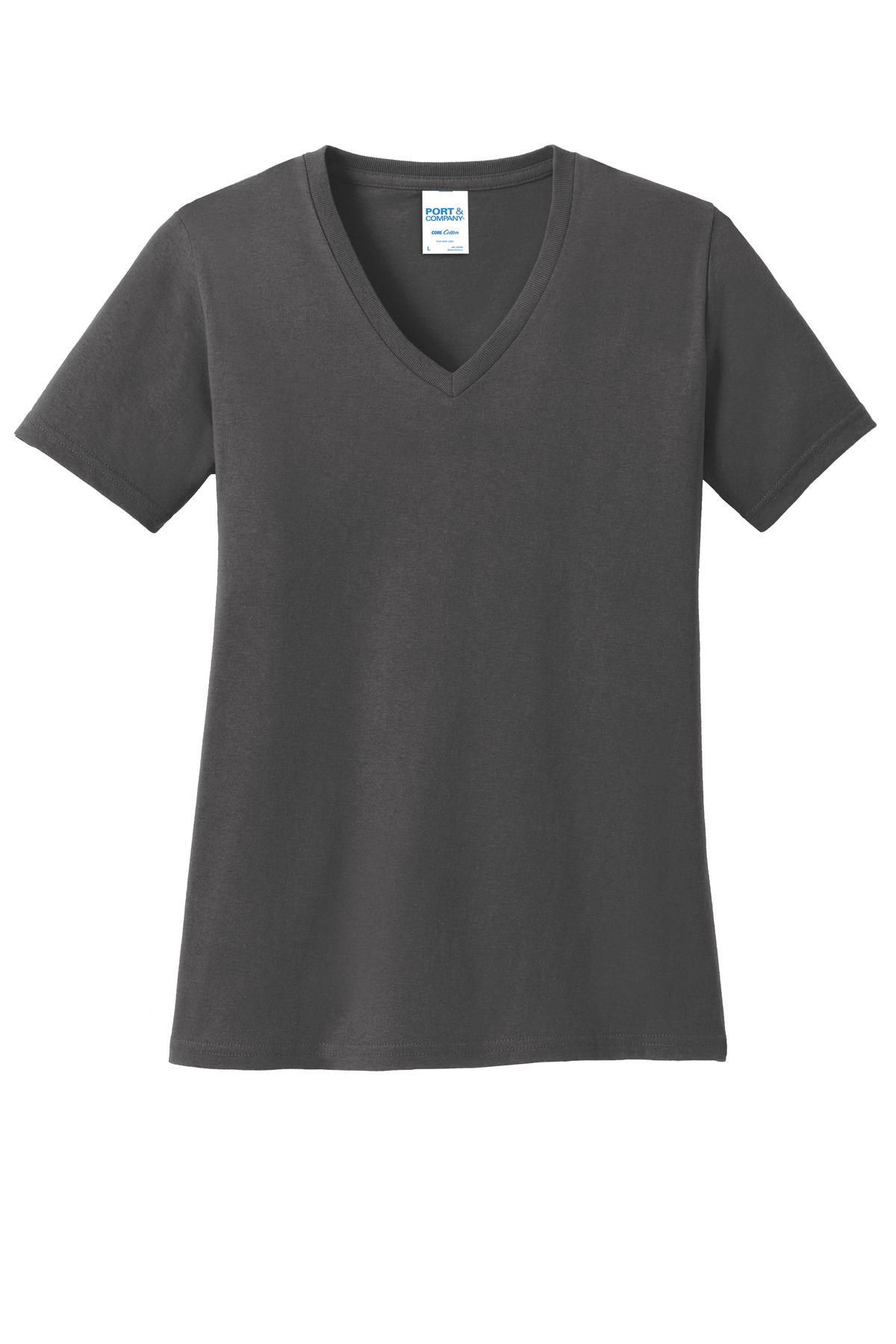 Port & Co Women's Core Cotton V-Neck Tee. LPC54V 35