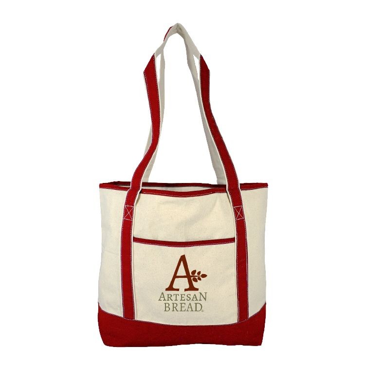 Colorful Cotton Boat Tote, custom tote bag with logo imprint 5