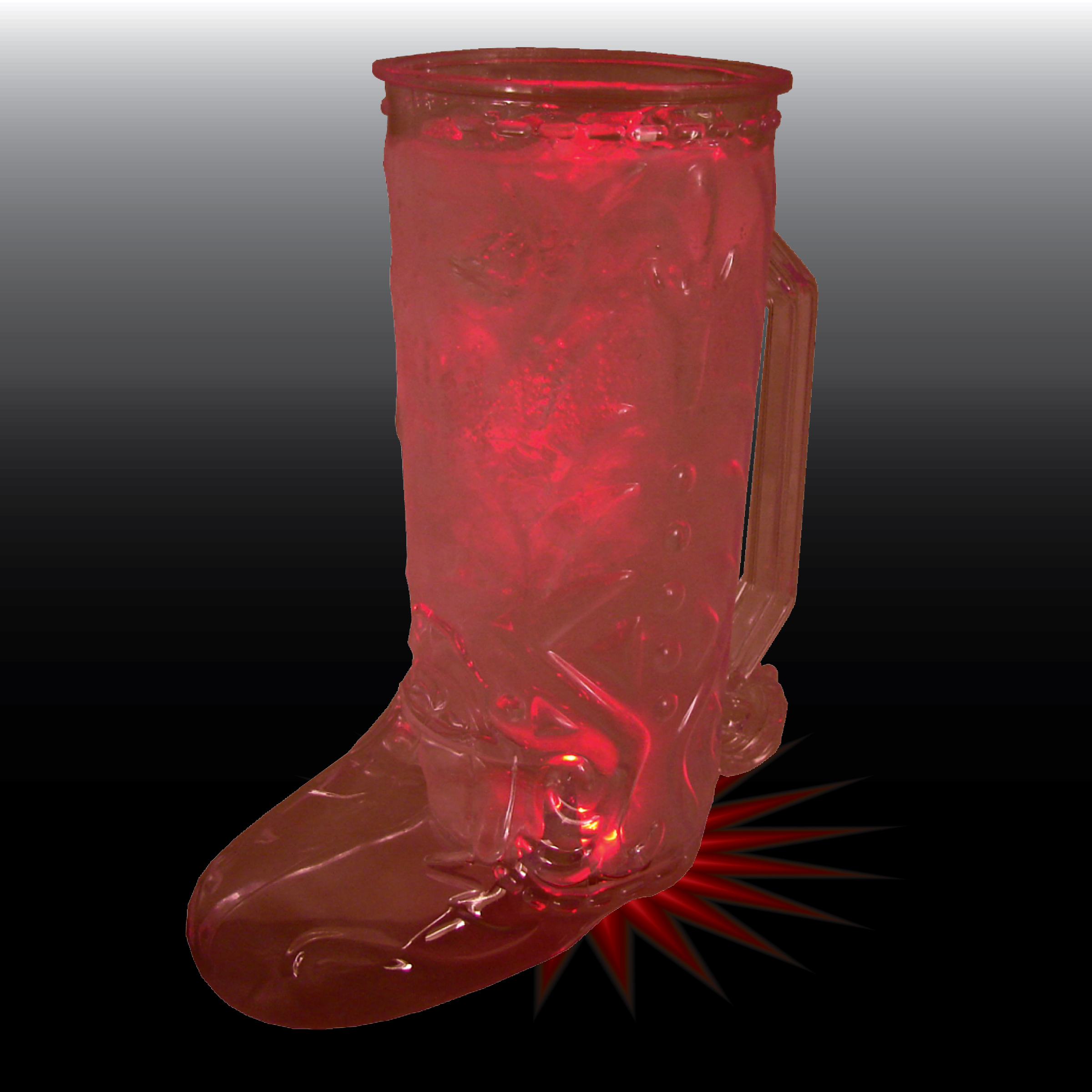 20oz Single Light Western Themed Plastic Cowboy Boot Mug with Handle 4