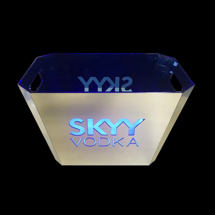 12L LED Custom Acrylic Ice Buckets 2