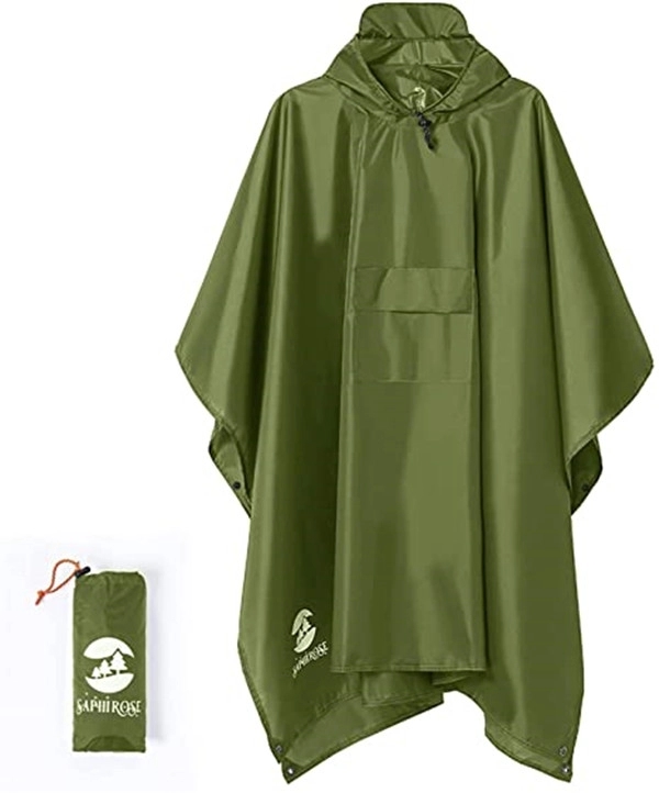 Rain Poncho, Raincoat Jacket For Adults With Closure bag 2