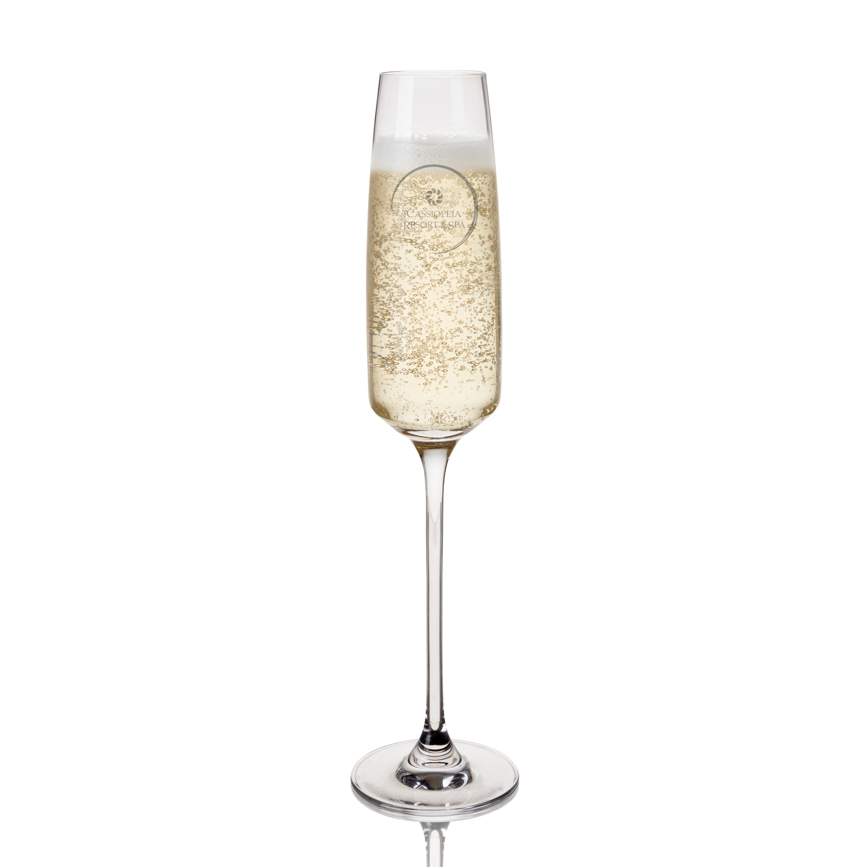 Viski® Reserve Julien Crystal Flute Glass, set of 4 3