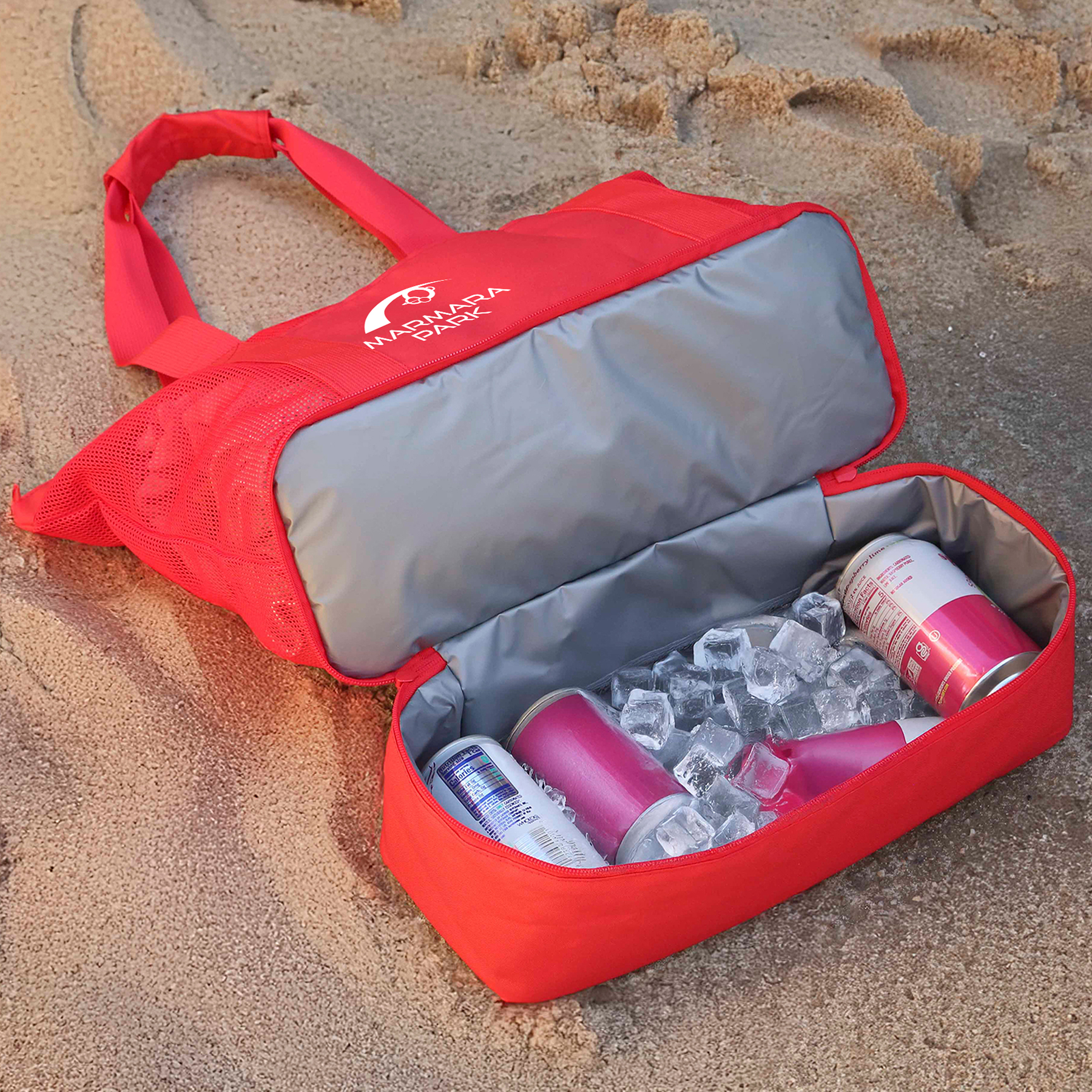 RPET Mesh Beach Cooler Tote 7
