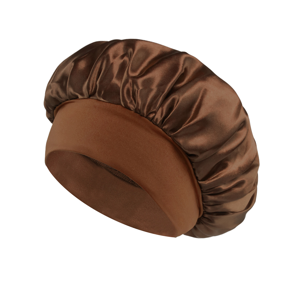 Silk Satin Sleep Hair Bonnet w/ Wide Edge for Women 21