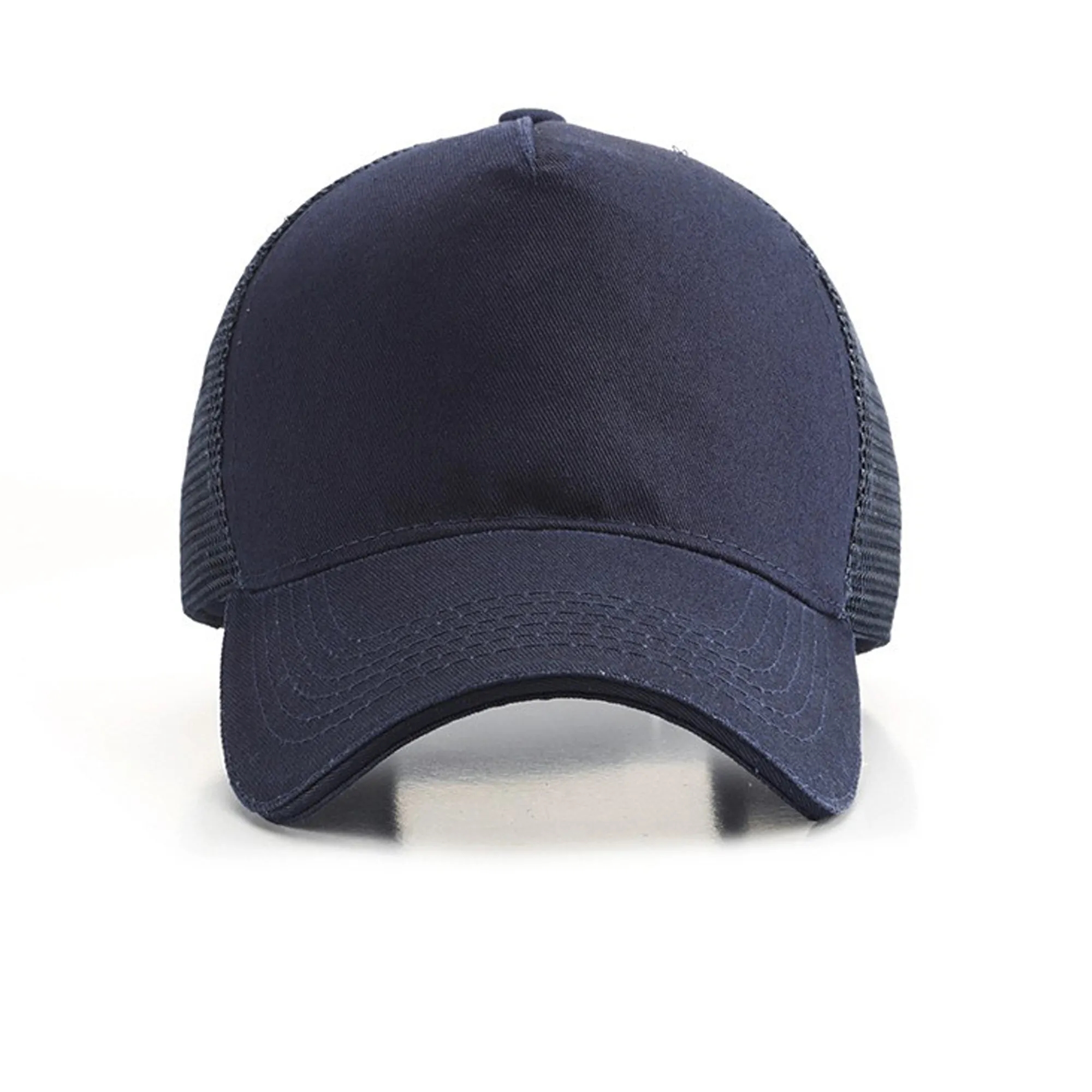 5 Panel Cotton Baseball Cap w/ Mesh 5