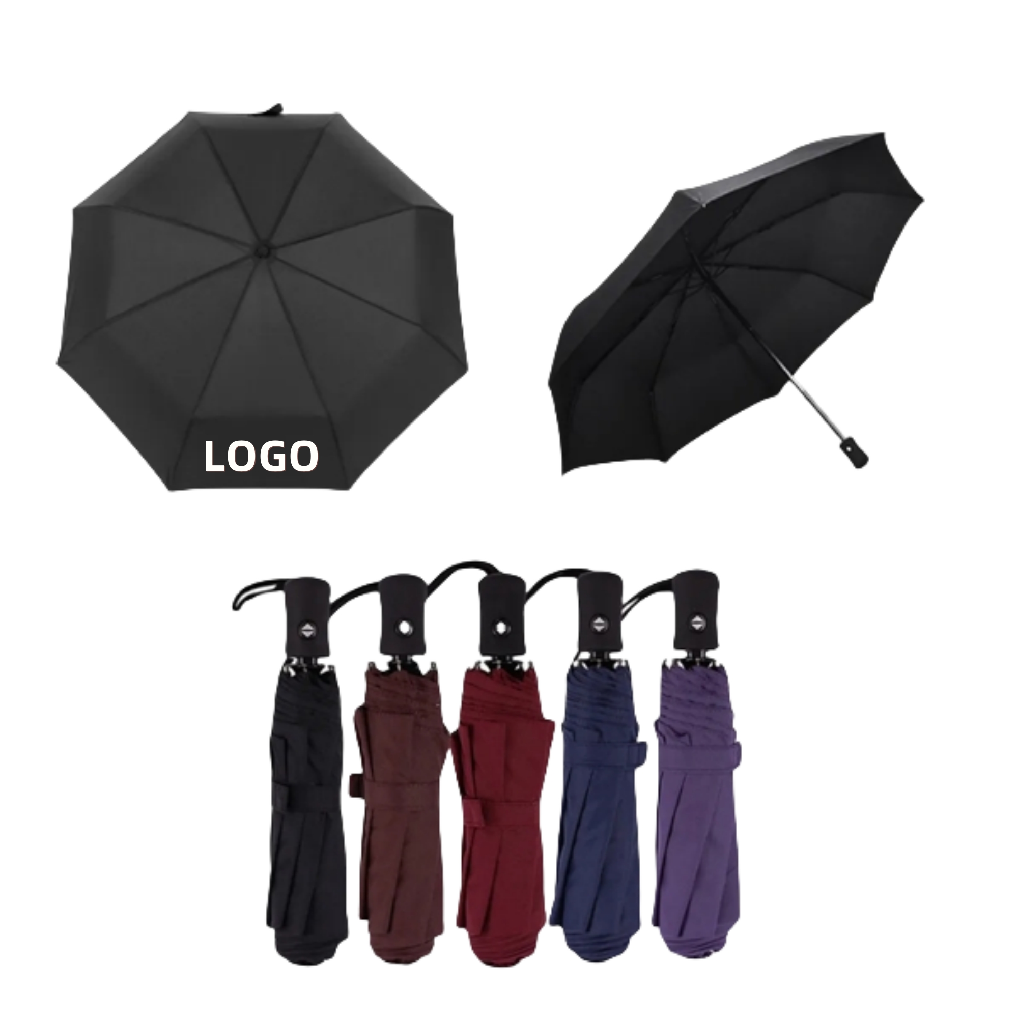 Automatic Open Close Travel Folding Umbrella 2