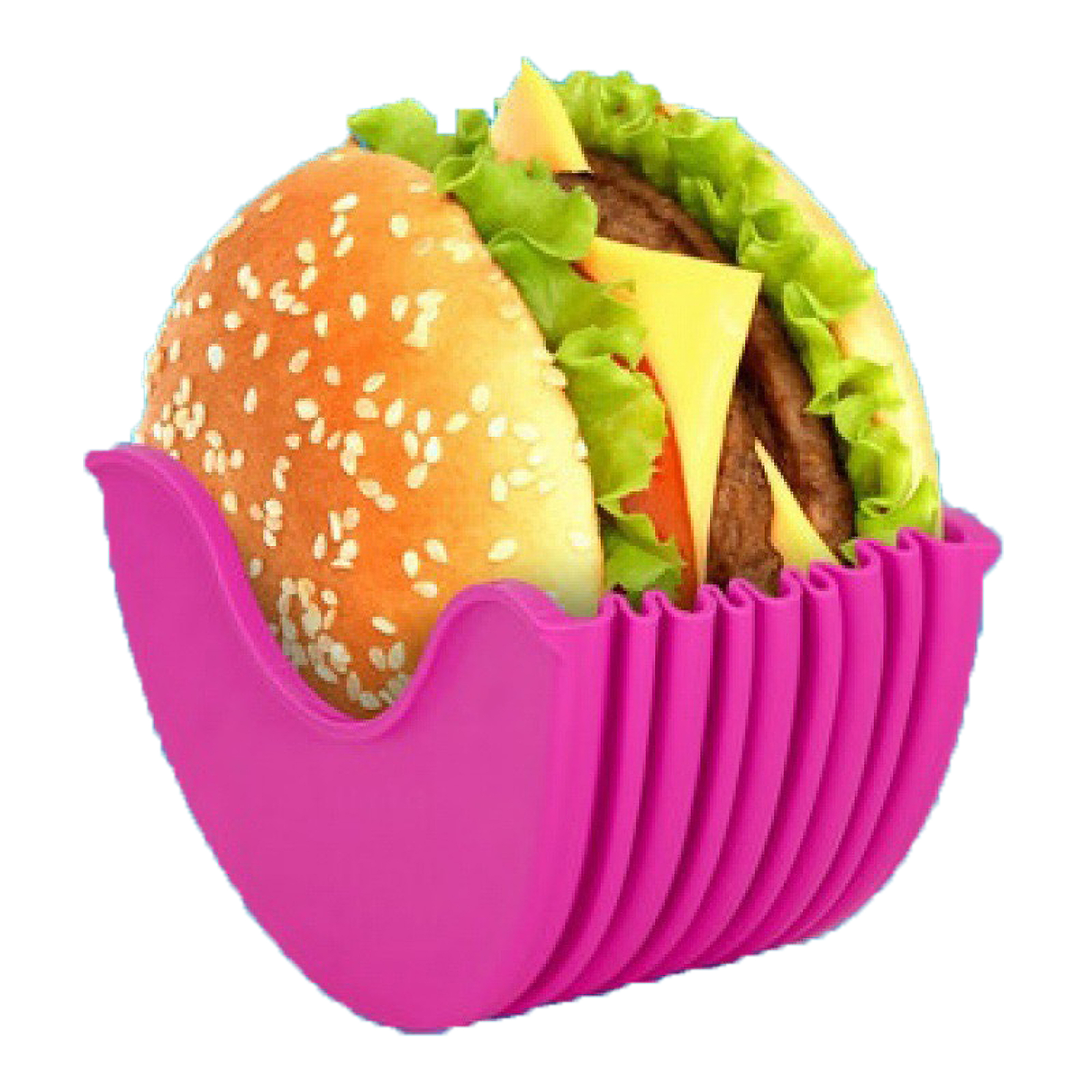 Burger Holder Hamburger Sandwich Fixed Box Mess-Free Clip 3