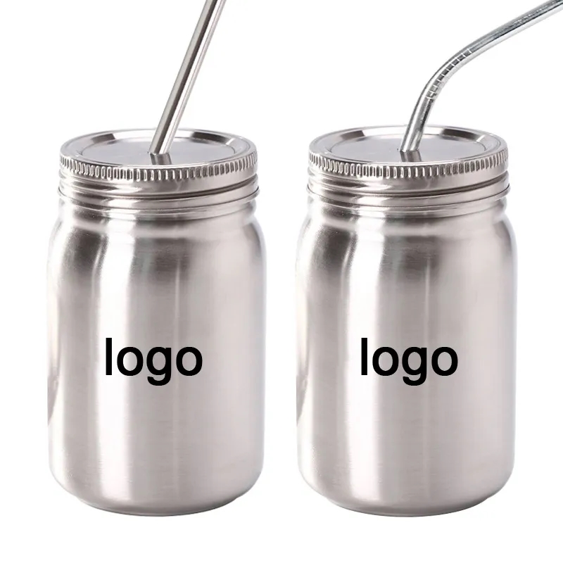17Oz Stainless Steel Mason Jar Tumbler 3