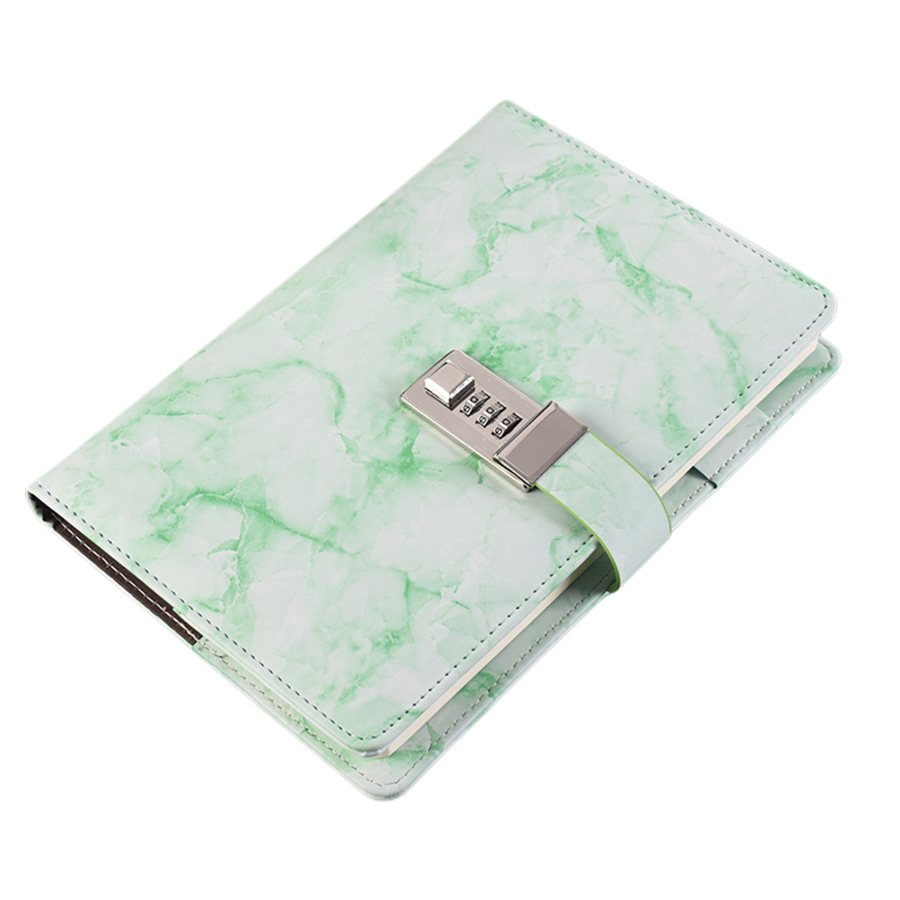 Marble Pu Leather A5 Journal W/ Combination Lock 3