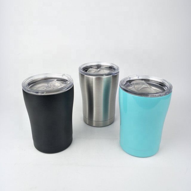 10 oz Stainless Steel Low Ball Tumbler with Lid 3