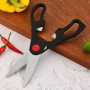 Ergonomic Kitchen Scissors With Walnut Cracker Handle Stainless Steel 5