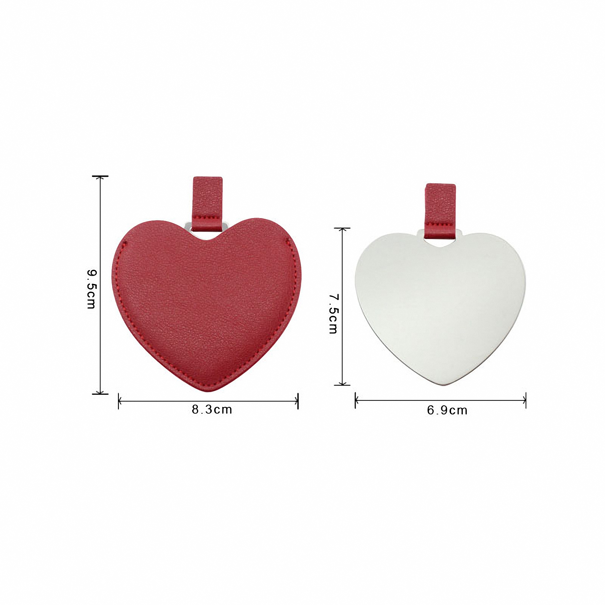 Travel Makeup Mirror with PU Leather Case 2