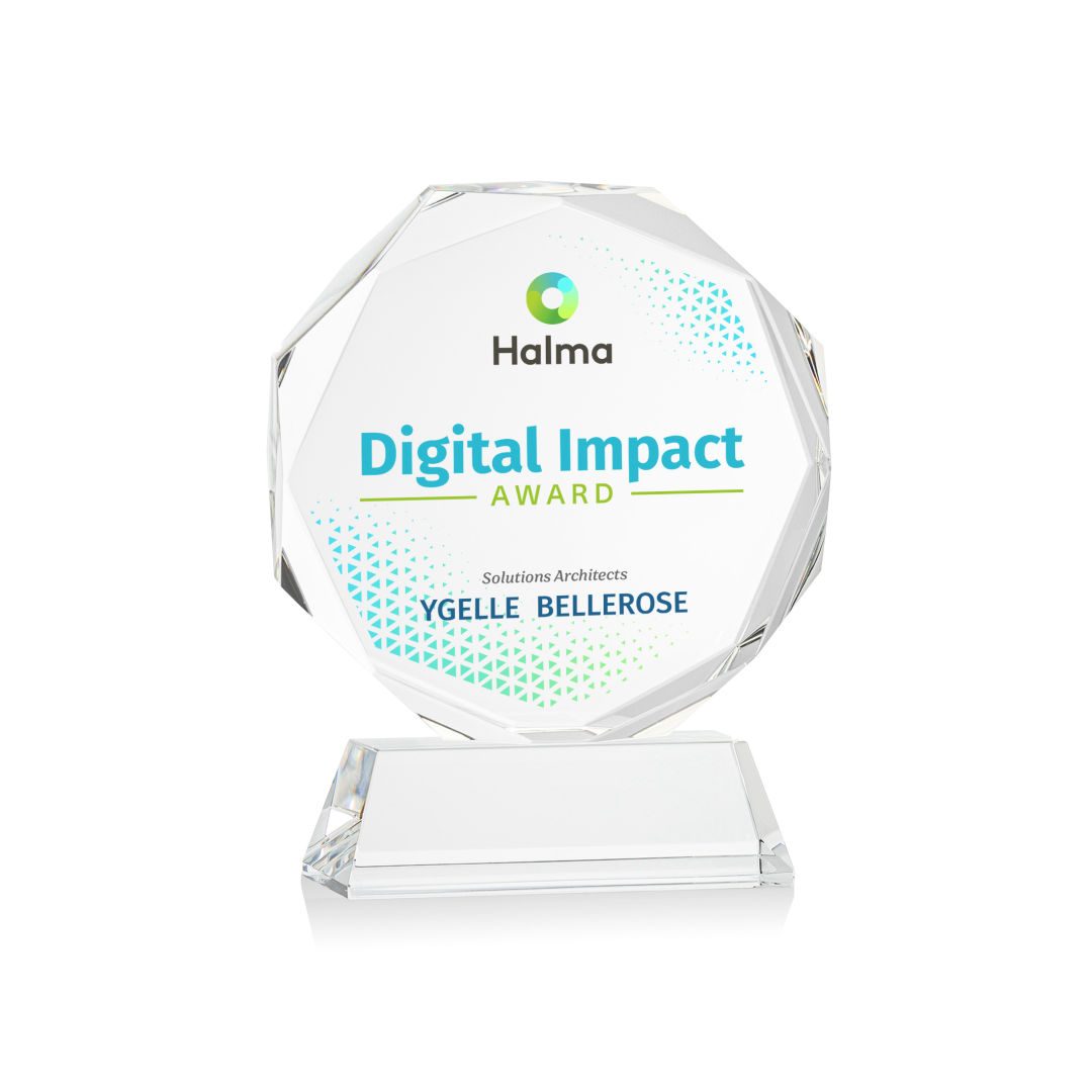 Acadian VividPrint™ Award on Newhaven Base - Clear 9