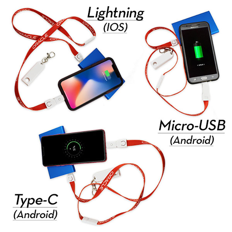 3-in-1 Dual SIDED Lanyard Cable 3