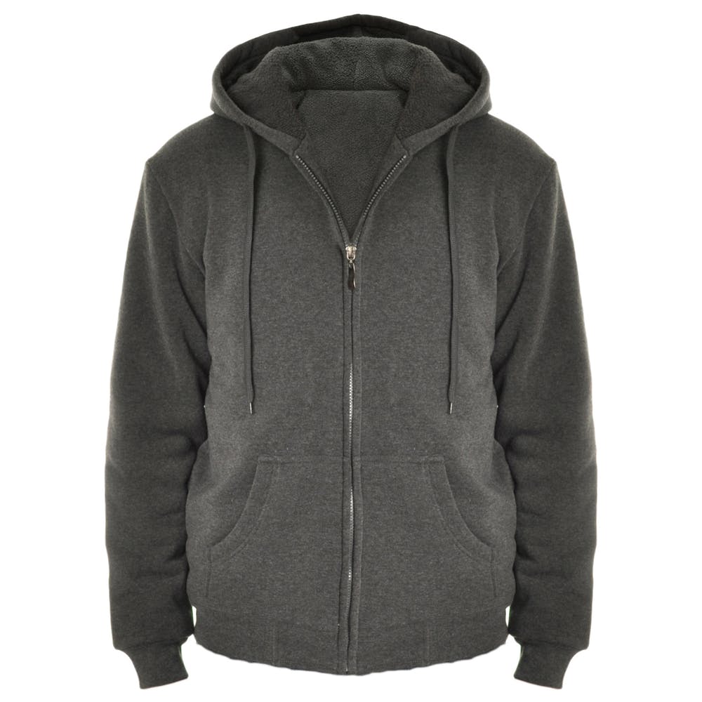 Men's Zip Up Hoodies - Charcoal, custom hoodie or sweatshirt with logo imprint 2