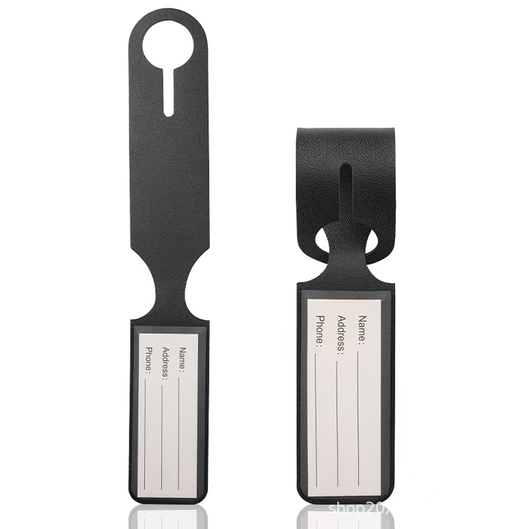 Leather Identifiers Travel Tags 2