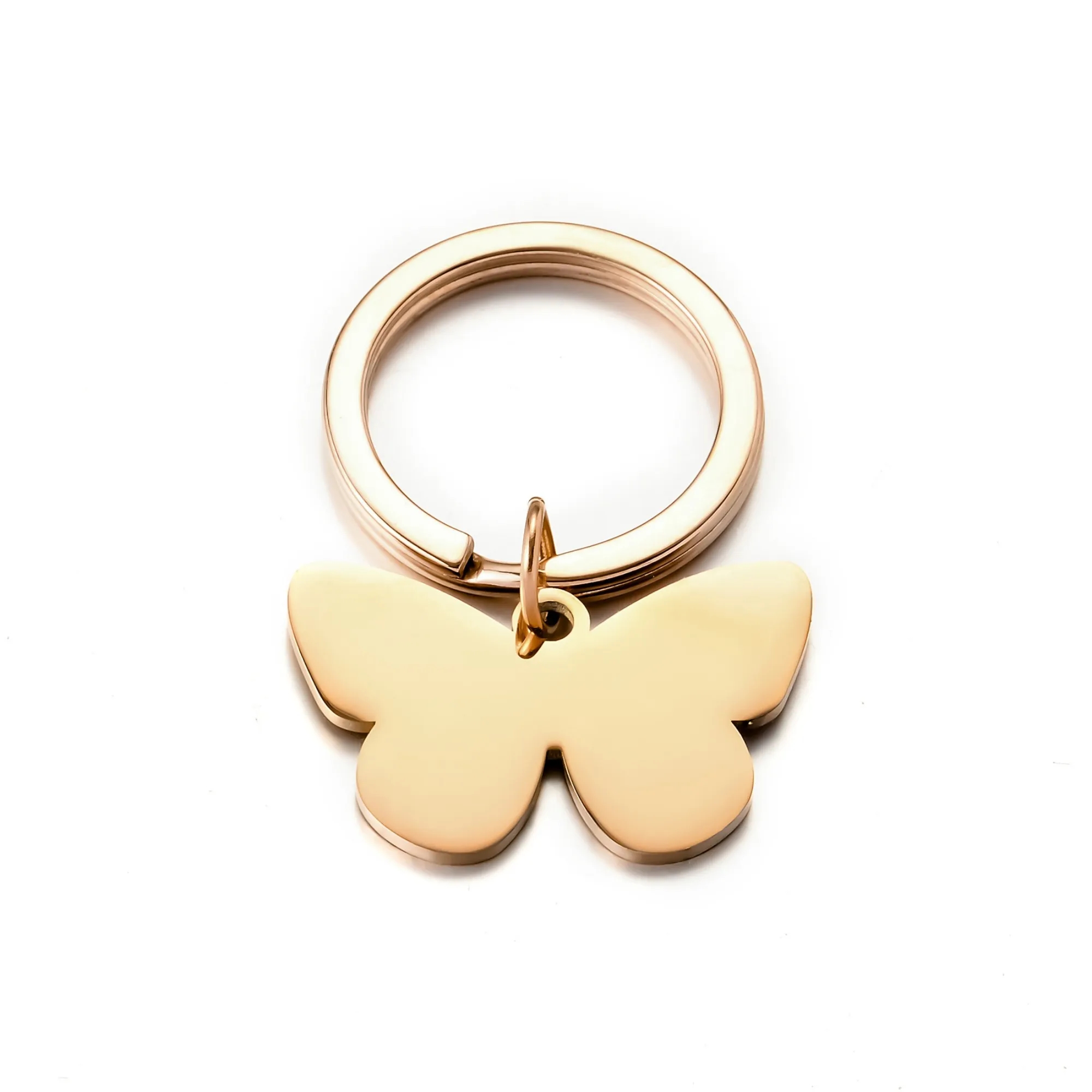 Stainless Steel Metal Keychain Laser Pendant 4