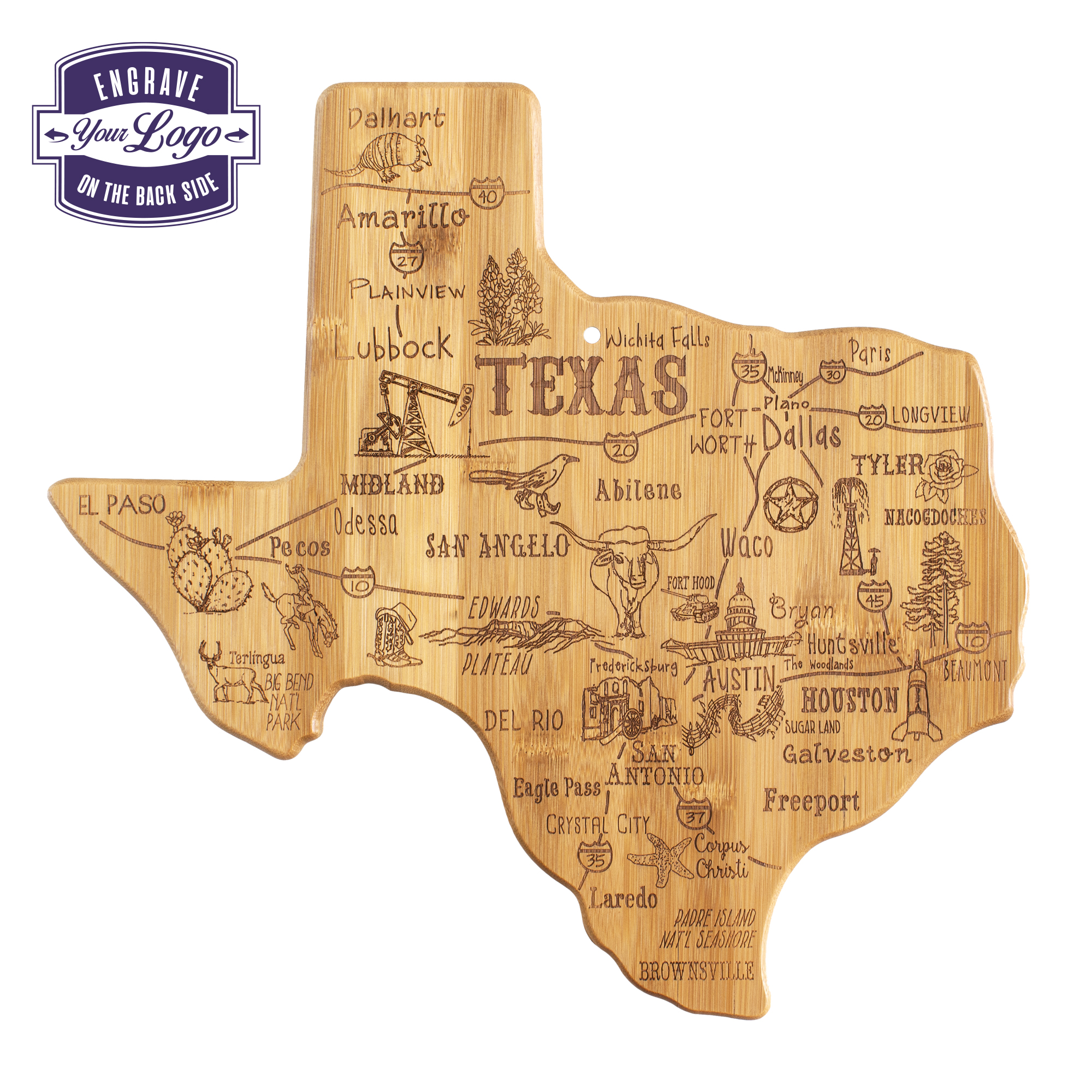 Destination Texas Cutting & Serving Board